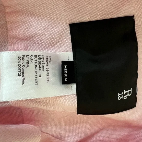 Pink R13 button up - Picture 6 of 7